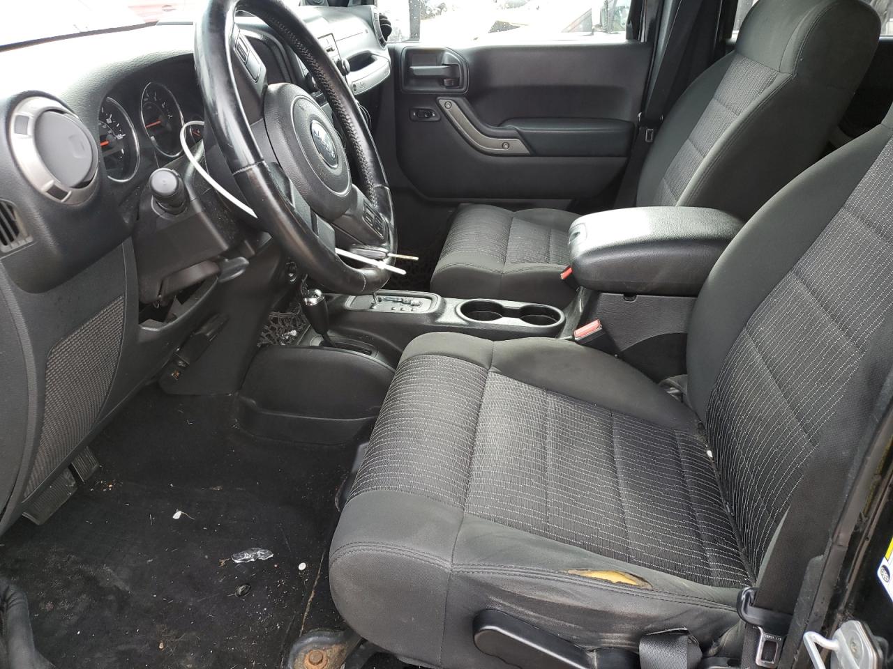 2012 Jeep Wrangler VIN 1C4BJWDG3CL134343 Copart auction photo, front end damage thumbnail 7