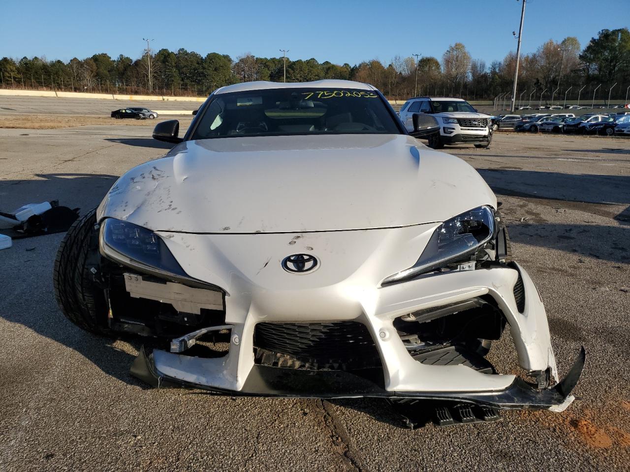 2021 Toyota Supra VIN WZ1DB0C08MW045912 Copart auction photo, front end / undercarriage damage thumbnail 5