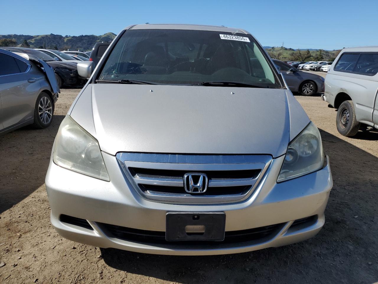 2006 Honda Odyssey VIN 5FNRL38736B079711 Copart auction photo, front end / side damage thumbnail 5