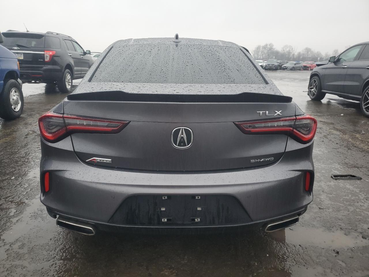 2021 Acura TLX VIN 19UUB6F54MA007035 Copart auction photo, side / front end damage thumbnail 6