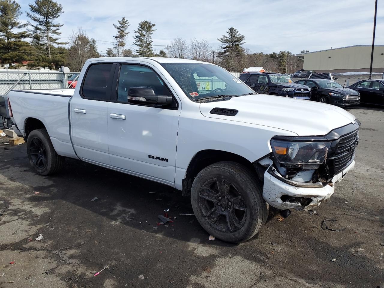 2021 RAM 1500 VIN 1C6SRFBT2MN781340 Copart auction photo, front end / rear end damage thumbnail 4