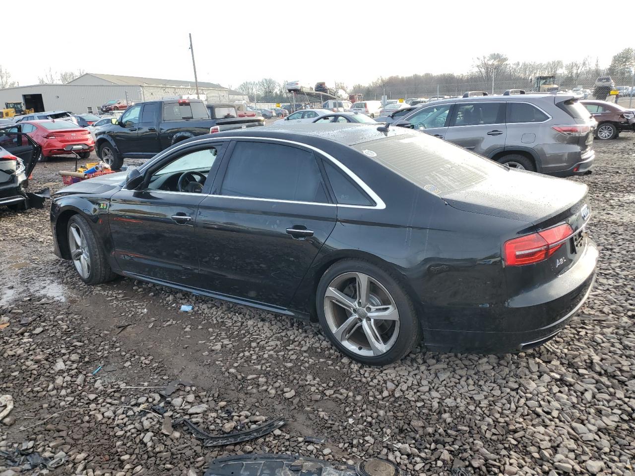 2018 Audi A8 VIN WAU44AFD3JN000839 Copart auction photo, front end / side damage thumbnail 2