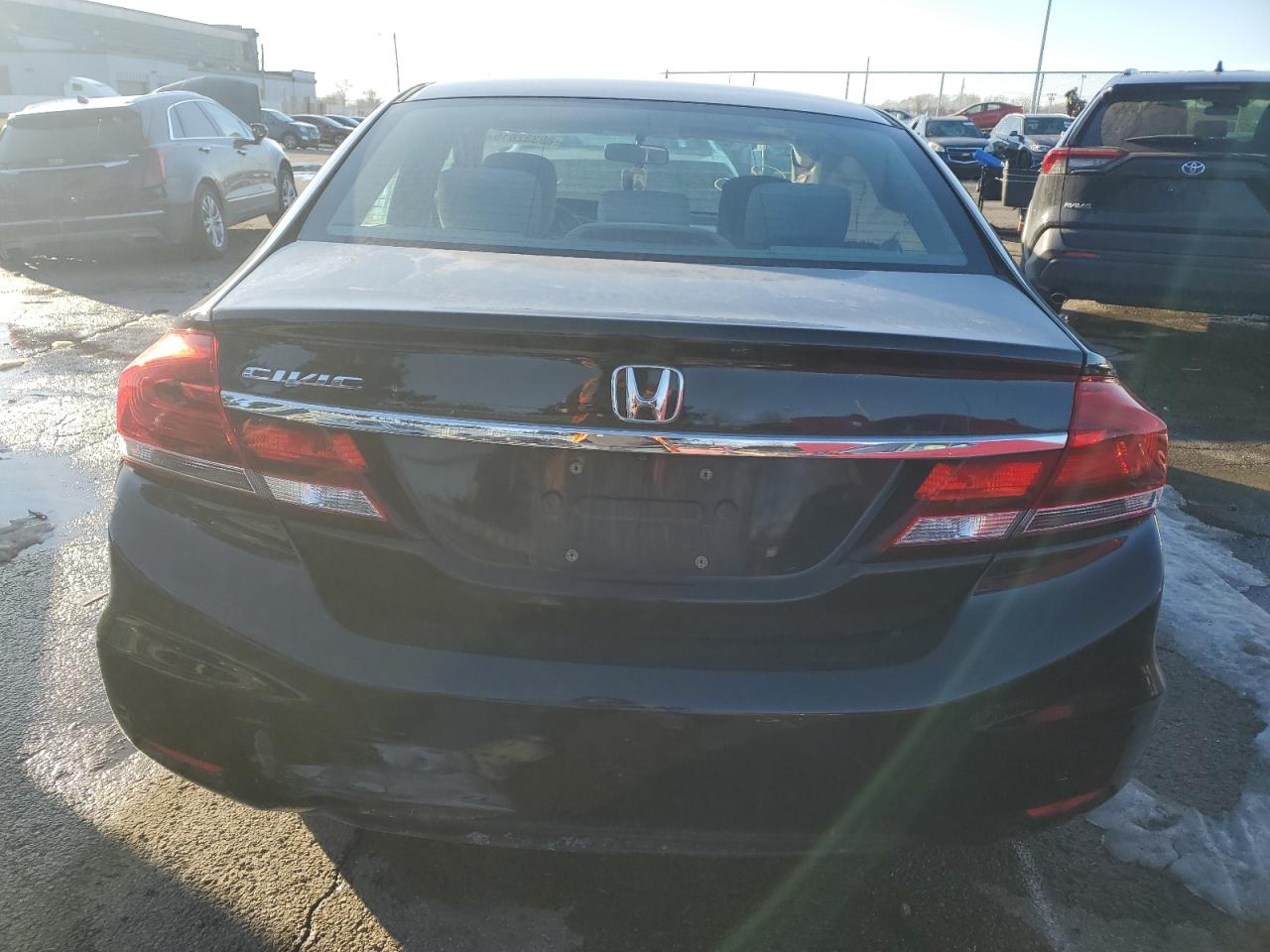 2014 Honda Civic VIN 19XFB2F86EE059503 Copart auction photo, front end / side damage thumbnail 6
