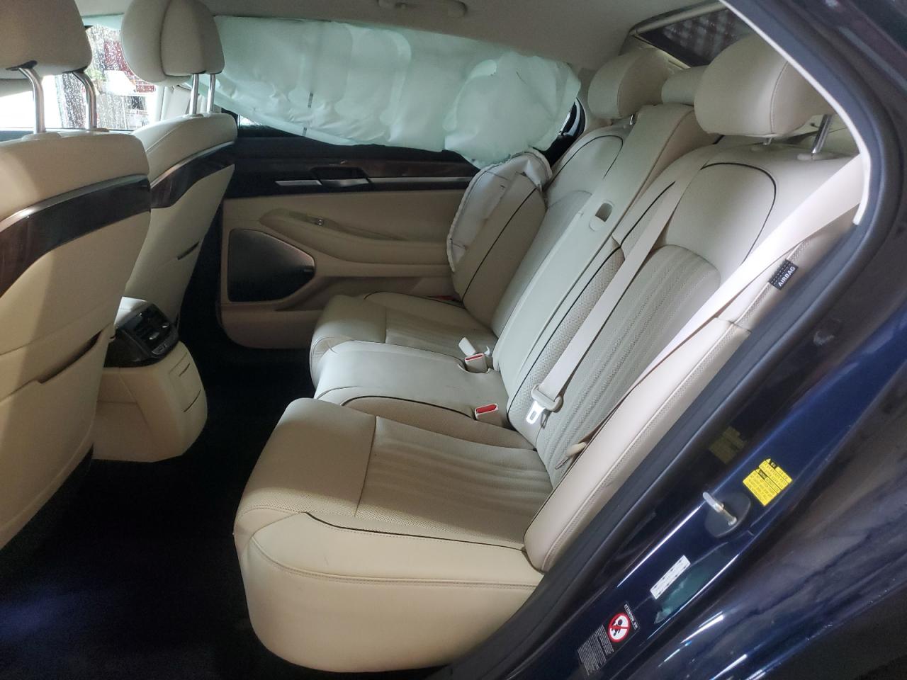 2018 Genesis G90 VIN KMHG34JA8JU042118 Copart auction photo, side damage thumbnail 10