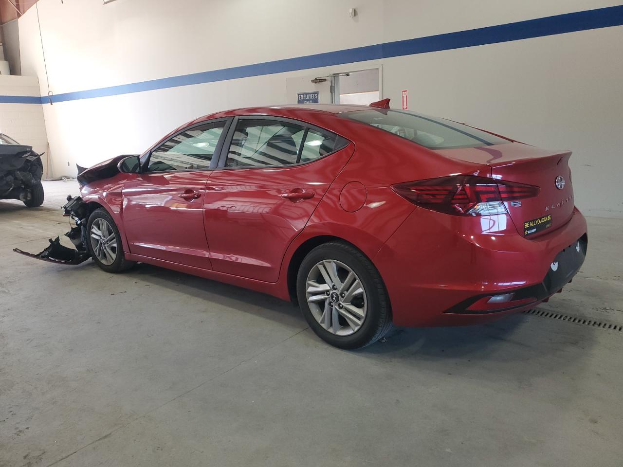 2019 Hyundai Elantra VIN 5NPD84LF0KH480001 Copart auction photo, front end / undercarriage damage thumbnail 2