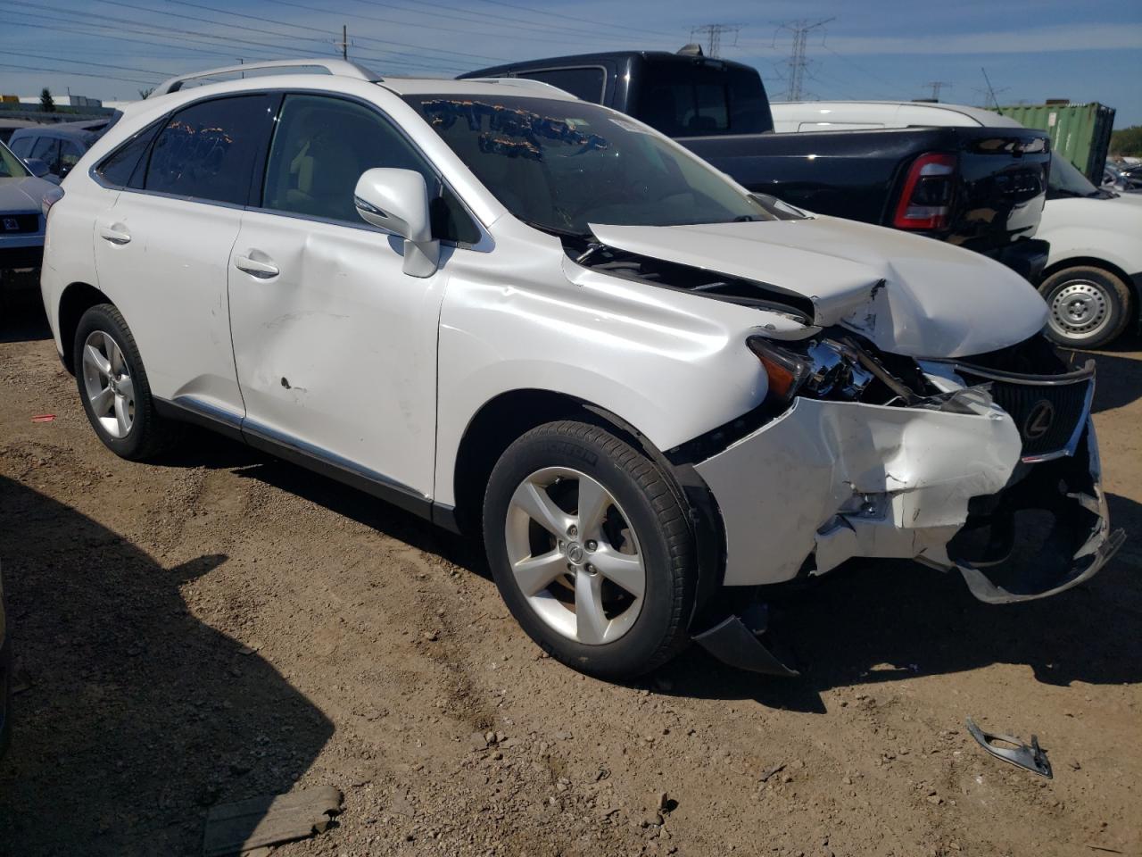 2010 Lexus RX VIN 2T2BK1BA1AC040797 Copart auction photo, front end / side damage thumbnail 4