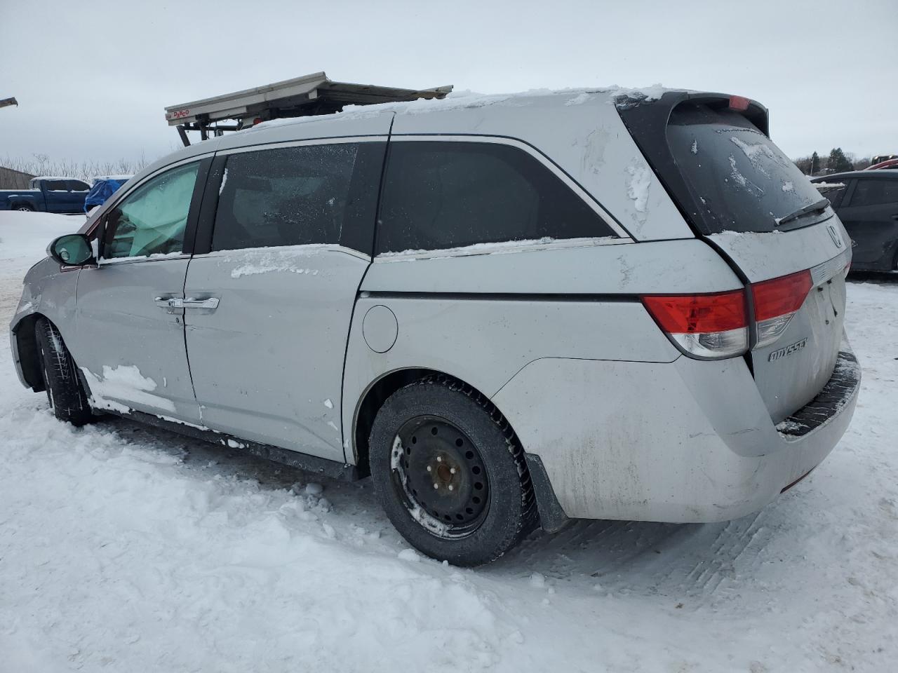 2014 Honda Odyssey VIN 5FNRL5H46EB509523 Copart auction photo, front end / side damage thumbnail 2