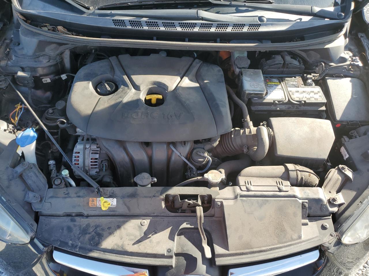 2016 Hyundai Elantra VIN 5NPDH4AE1GH661254 Copart auction photo, vandalism damage thumbnail 11