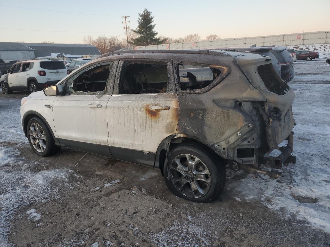 2016 Ford Escape VIN 1FMCU0G96GUB69525 Copart auction photo, burn damage thumbnail 2