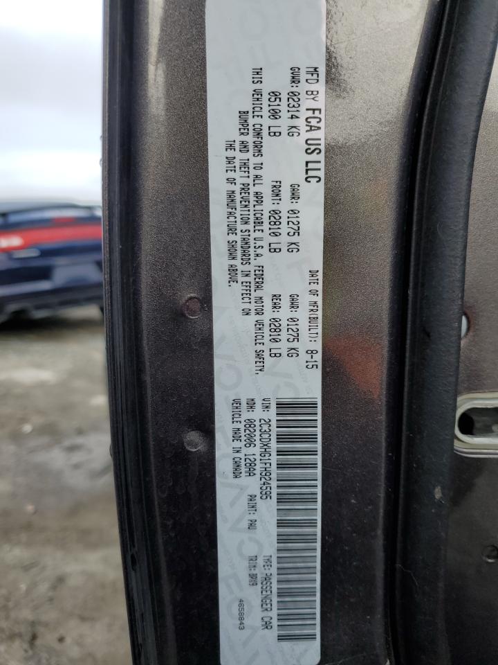 2015 Dodge Charger VIN 2C3CDXHG1FH924595 Copart auction photo, front end / rear end damage thumbnail 13