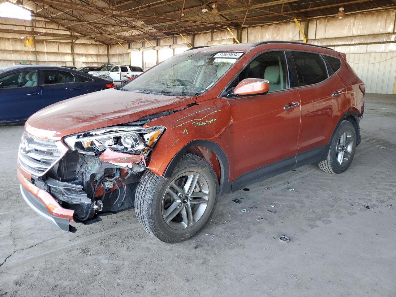 2017 Hyundai Santa Fe VIN 5XYZU3LB4HG386678