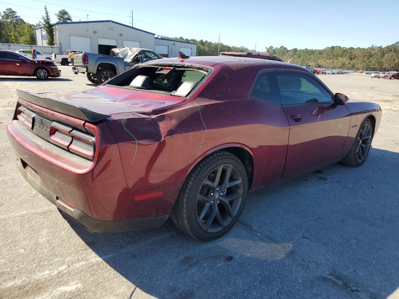 2021 Dodge Challenger VIN 2C3CDZBT9MH631493 Copart auction photo, top/roof damage thumbnail 3