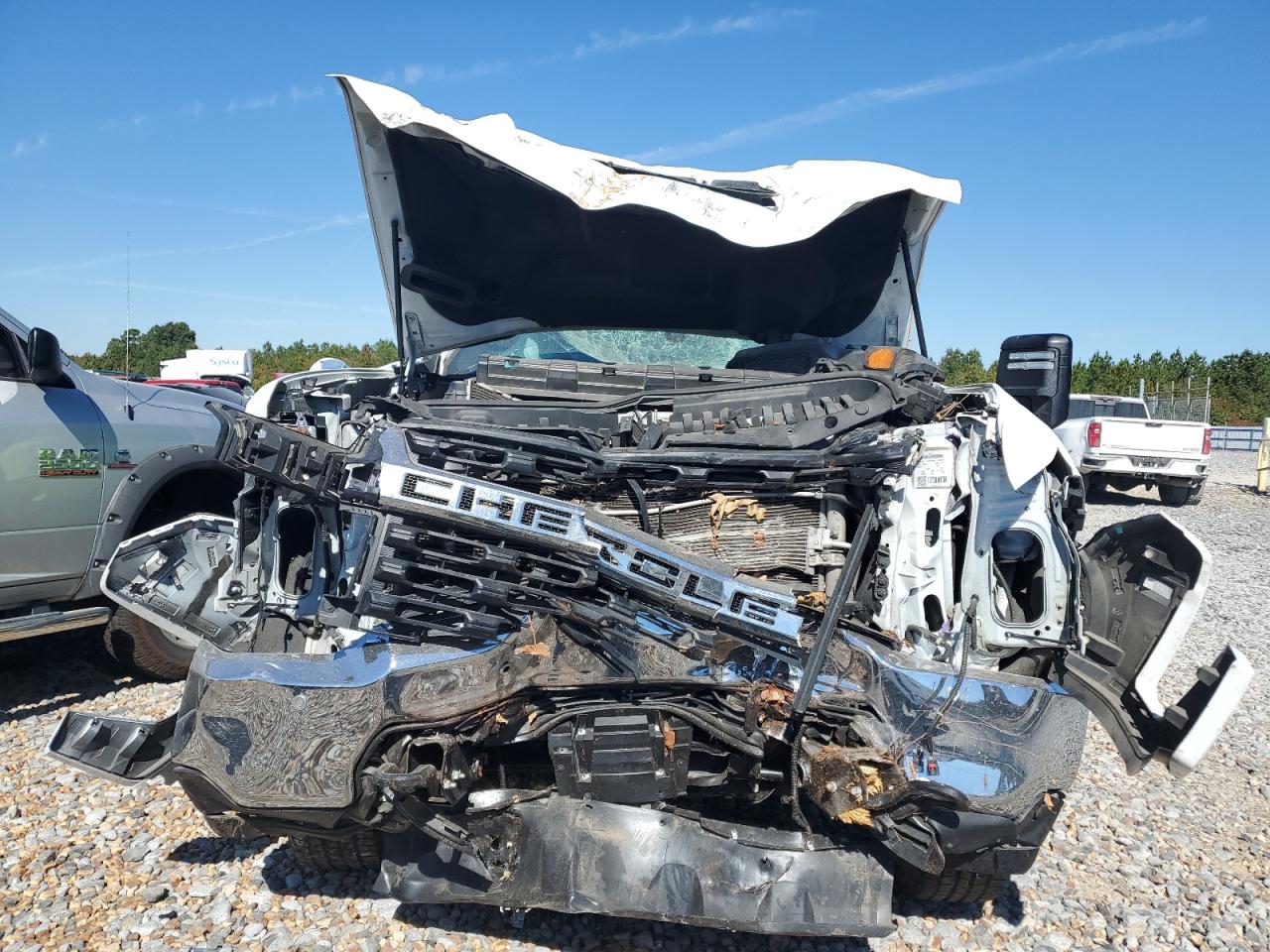 2021 Chevrolet Silverado VIN 1GC1YNEY5MF151573 Copart auction photo, front end damage thumbnail 5