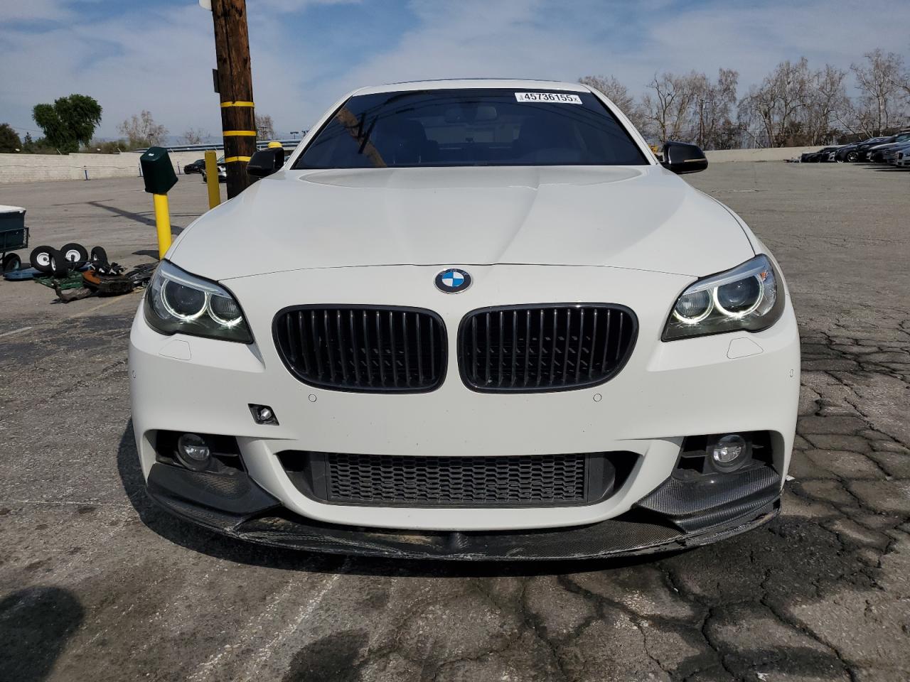 2014 BMW 5er VIN WBA5B1C53ED481033 Copart auction photo, rear end / front end damage thumbnail 5