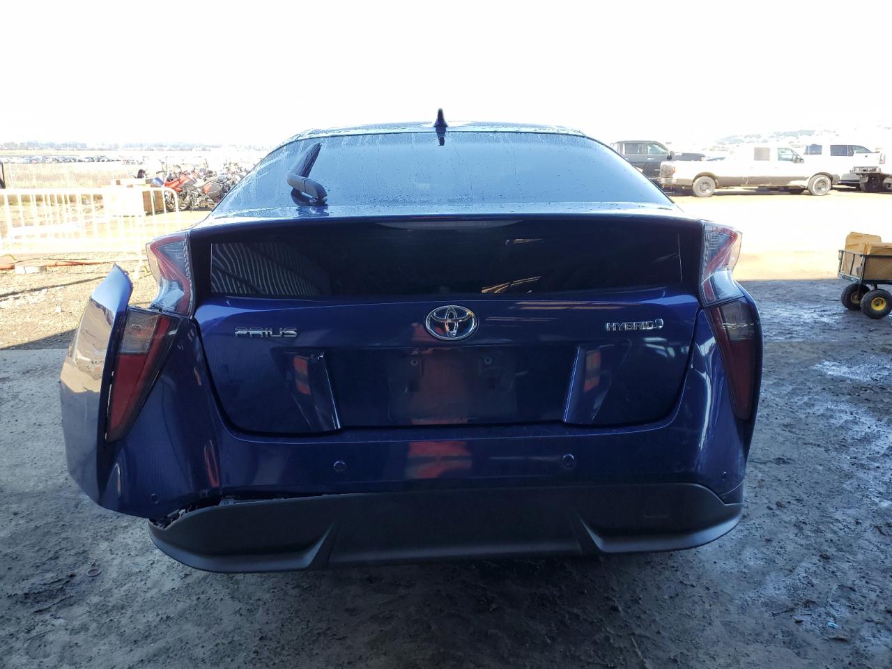 2018 Toyota Prius VIN JTDKARFUXJ3549922 Copart auction photo, side / rear end damage thumbnail 6