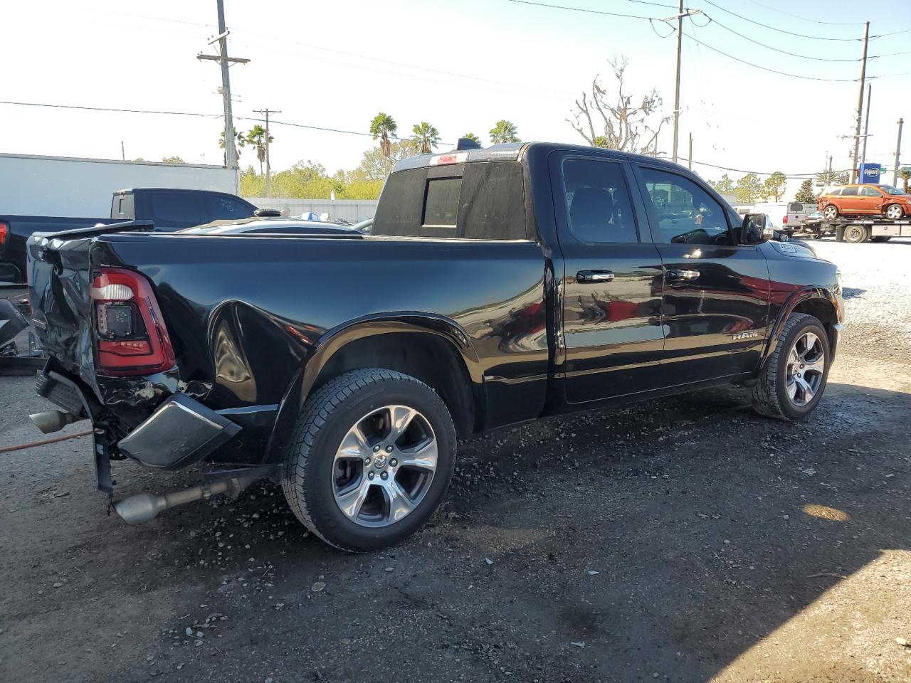 2020 RAM 1500 VIN 1C6SRFDTXLN142456 Copart auction photo, rear end damage thumbnail 3
