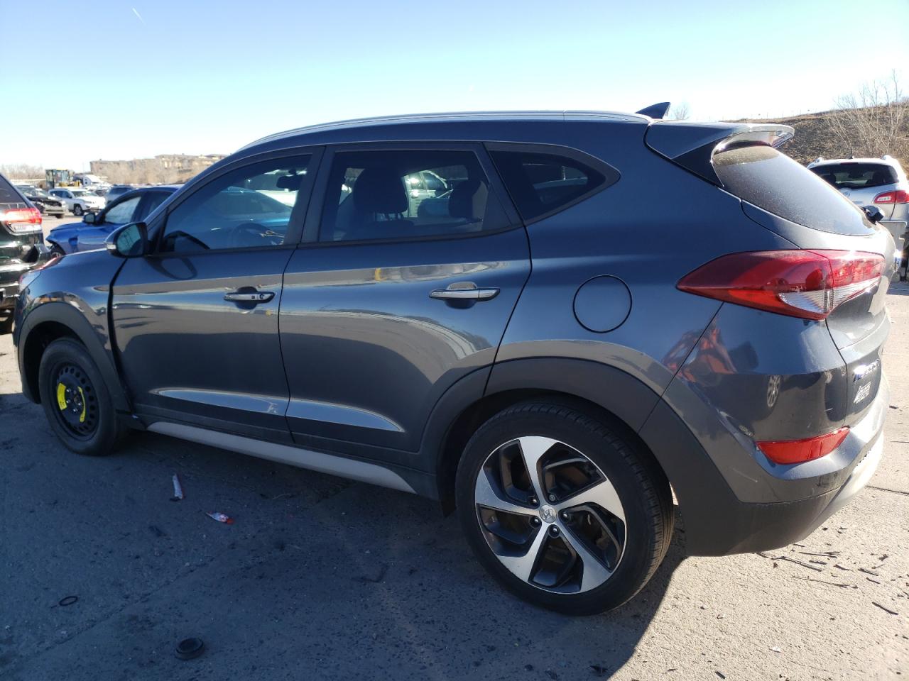 2018 Hyundai Tucson VIN KM8J3CAL7JU762737 Copart auction photo, front end / undercarriage damage thumbnail 2
