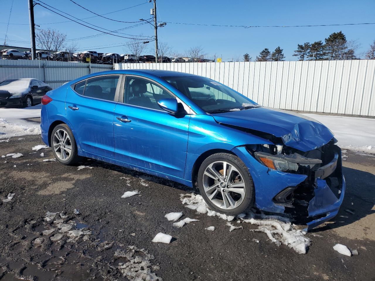 2017 Hyundai Elantra VIN 5NPD84LFXHH130237 Copart auction photo, front end damage thumbnail 4