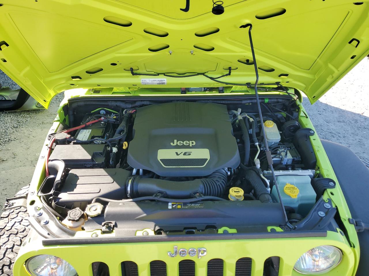 2017 Jeep Wrangler VIN 1C4BJWDG1HL535736 Copart auction photo, front end damage thumbnail 12