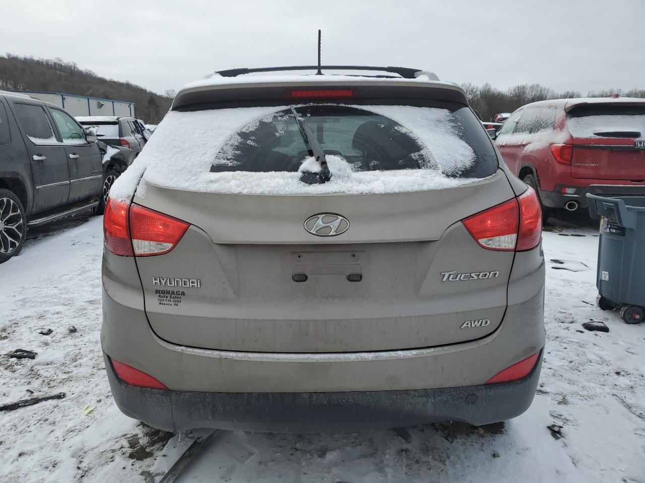 2013 Hyundai Tucson VIN KM8JUCAC3DU617034 Copart auction photo, front end damage thumbnail 6