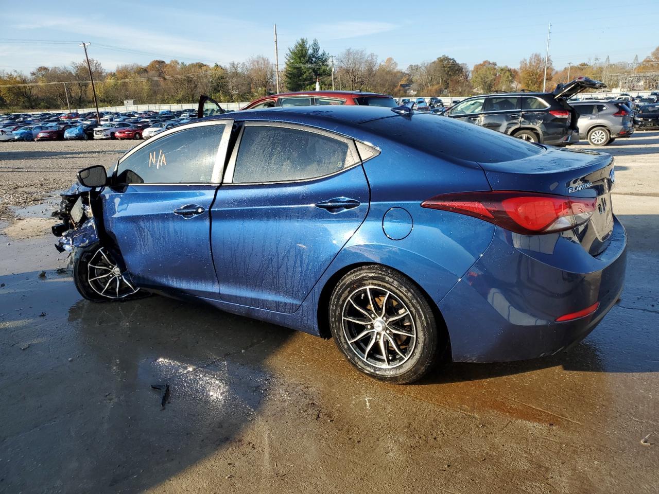 2015 Hyundai Elantra VIN 5NPDH4AE3FH649329 Copart auction photo, front end damage thumbnail 2