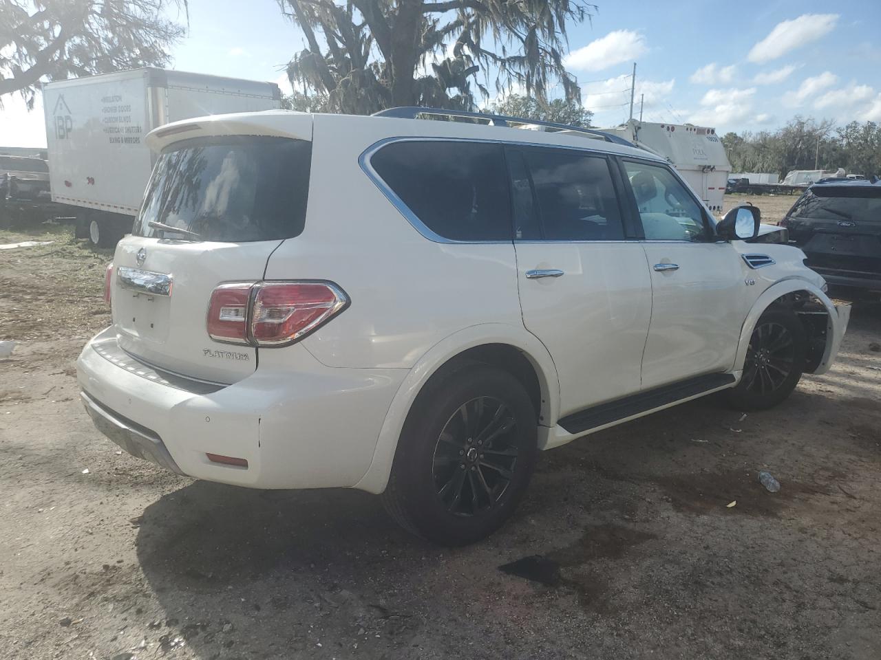 2019 Nissan Armada VIN JN8AY2ND1K9087124 Copart auction photo, front end damage thumbnail 3