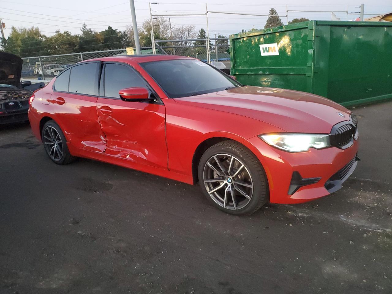 2021 BMW 3er VIN 3MW5R7J08M8B48098 Copart auction photo, side damage thumbnail 4