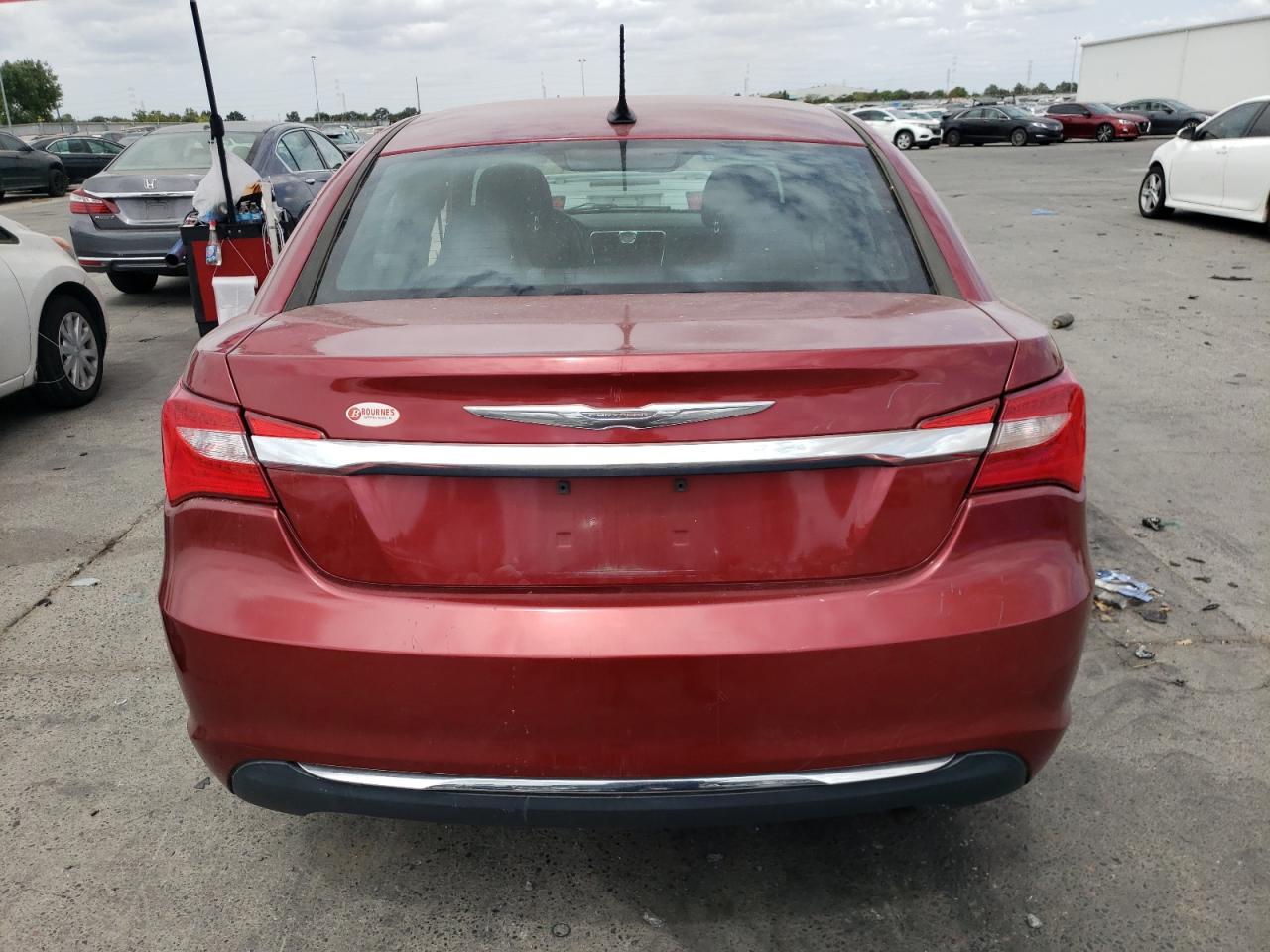 2014 Chrysler 200 VIN 1C3CCBBB0EN198270 Copart auction photo, side damage thumbnail 6