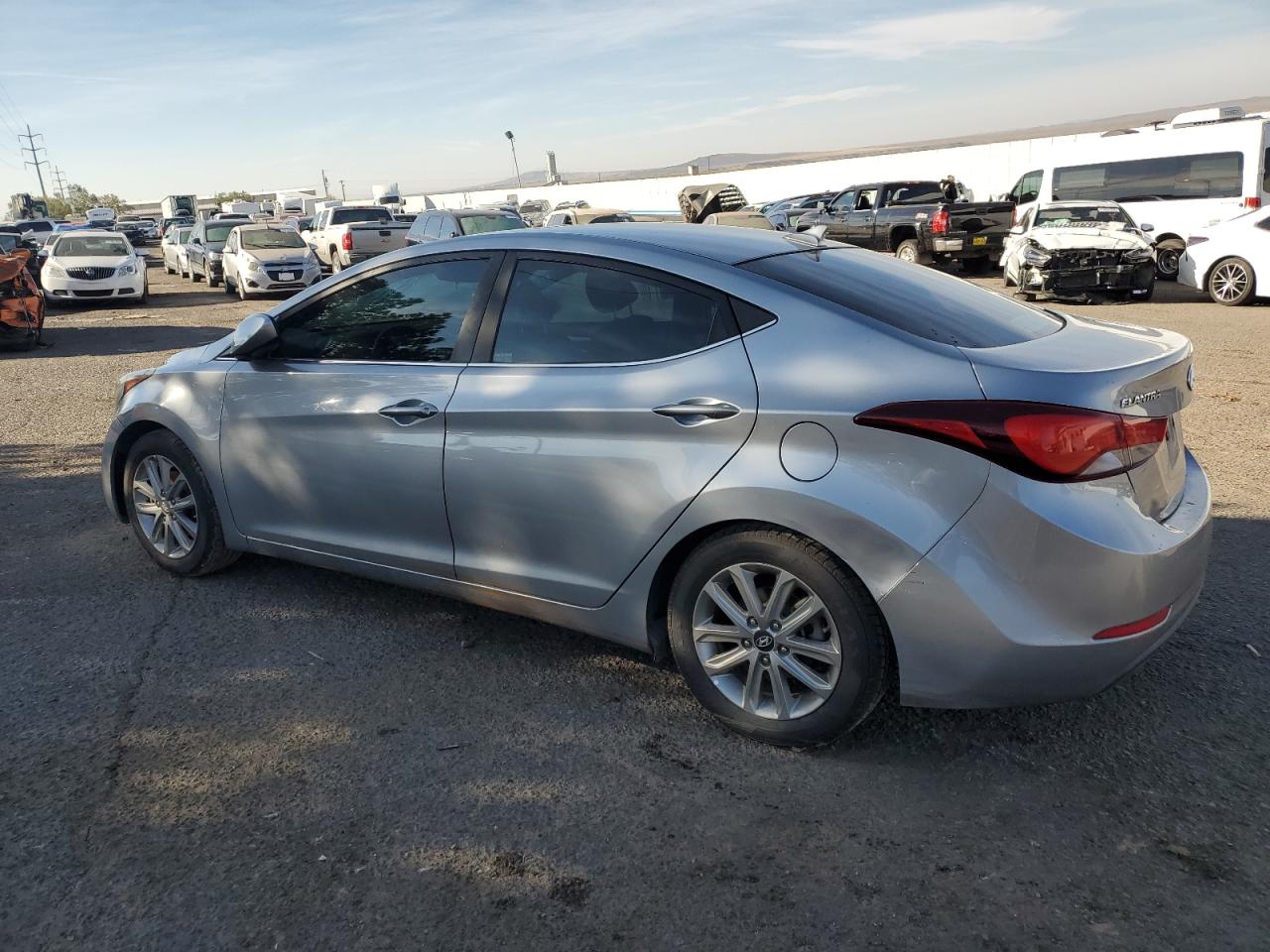 2015 Hyundai Elantra VIN 5NPDH4AE4FH584460 Copart auction photo, water/flood damage thumbnail 2