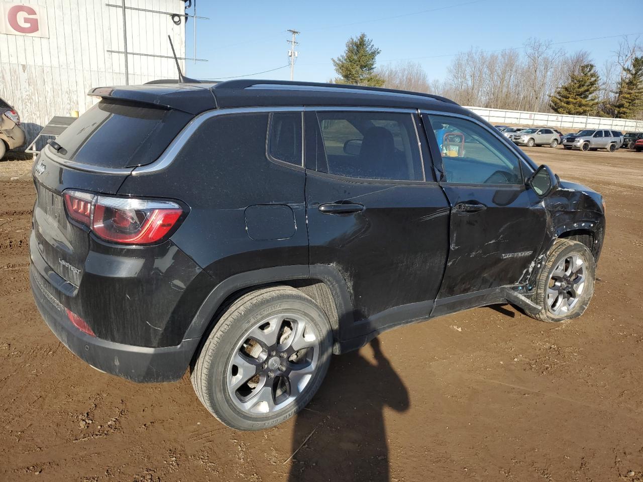 2021 Jeep Compass VIN 3C4NJDCB1MT550453 Copart auction photo, side / front end damage thumbnail 3