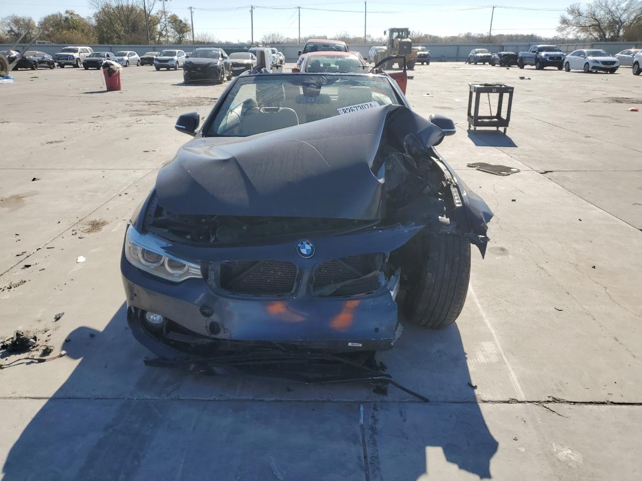 2014 BMW 4er VIN WBA3V5C54EJ968863 Copart auction photo, front end damage thumbnail 5