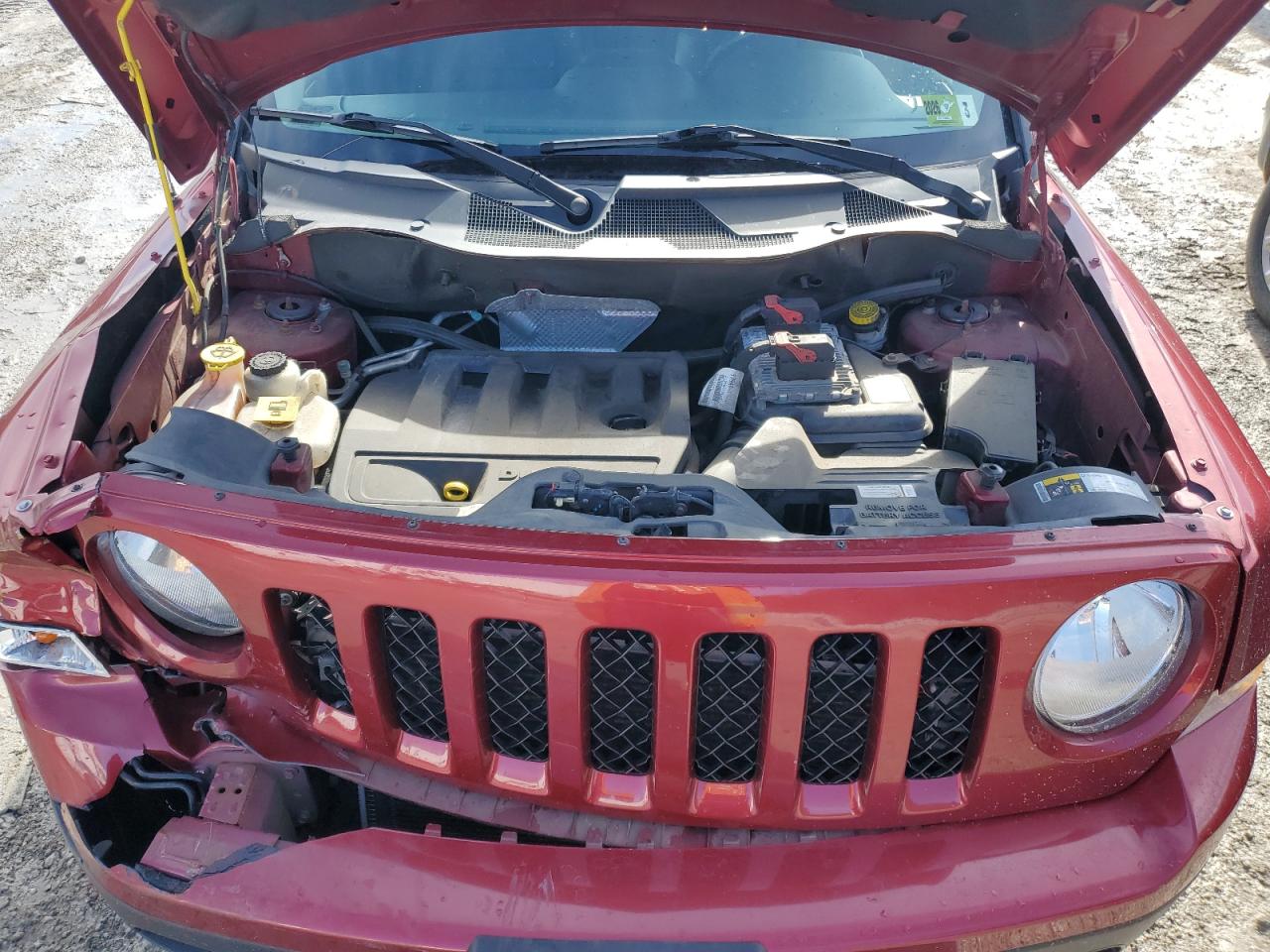 2017 Jeep Liberty (Patriot) VIN 1C4NJRFB3HD206353 Copart auction photo, front end damage thumbnail 12