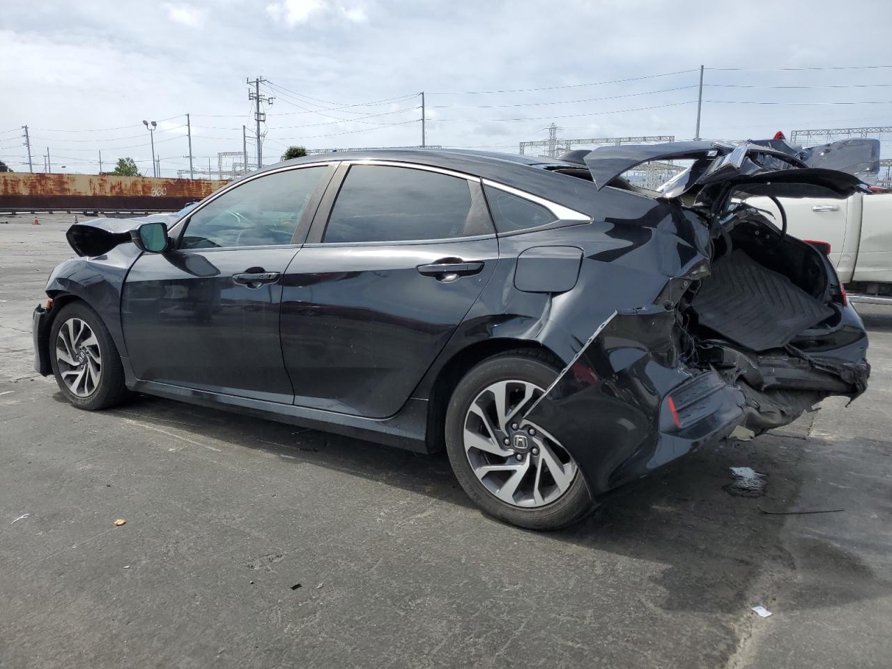 2017 Honda Civic VIN 2HGFC2F71HH573869 Copart auction photo, rear end / front end damage thumbnail 2