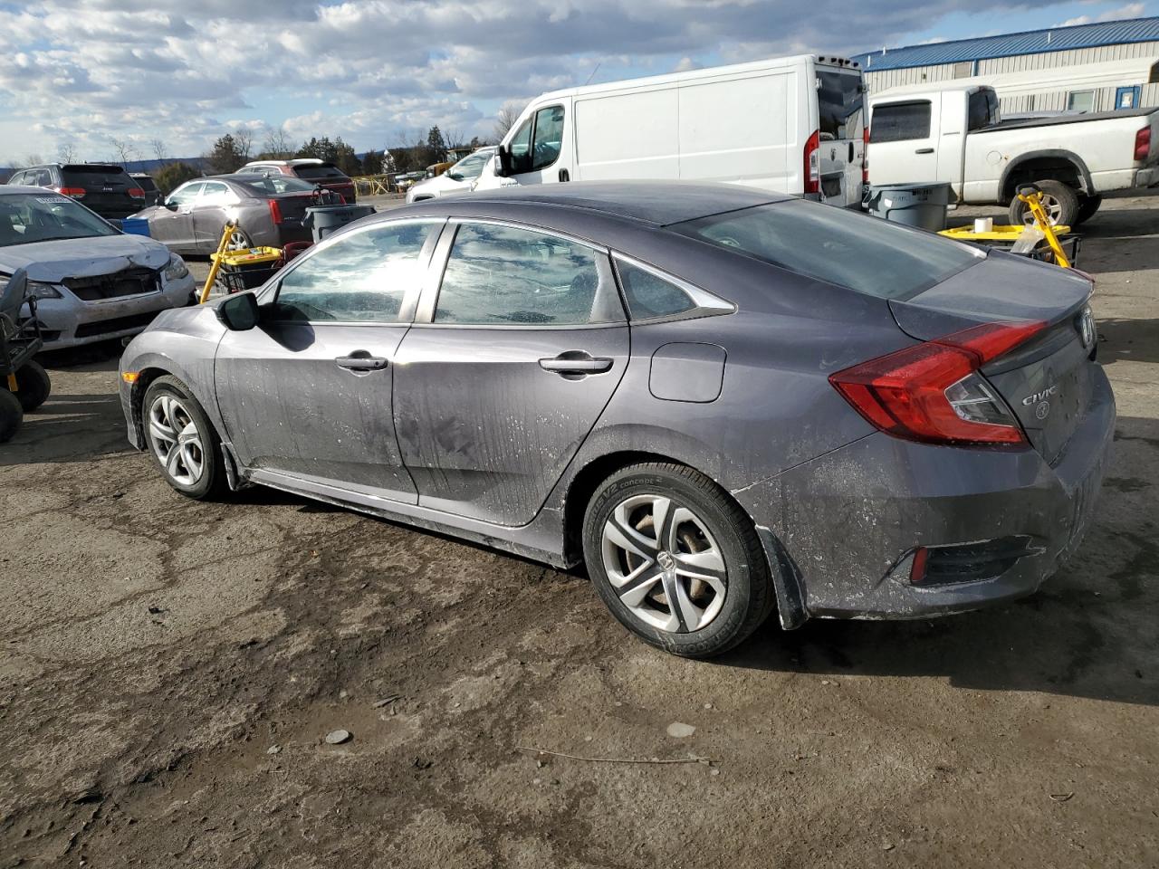 2017 Honda Civic VIN 2HGFC2F5XHH553201 Copart auction photo, front end / side damage thumbnail 2