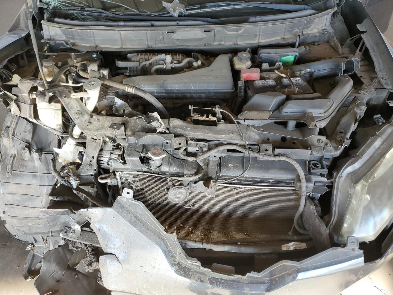 2014 Nissan Rogue VIN 5N1AT2ML5EC819695 Copart auction photo, front end / side damage thumbnail 11