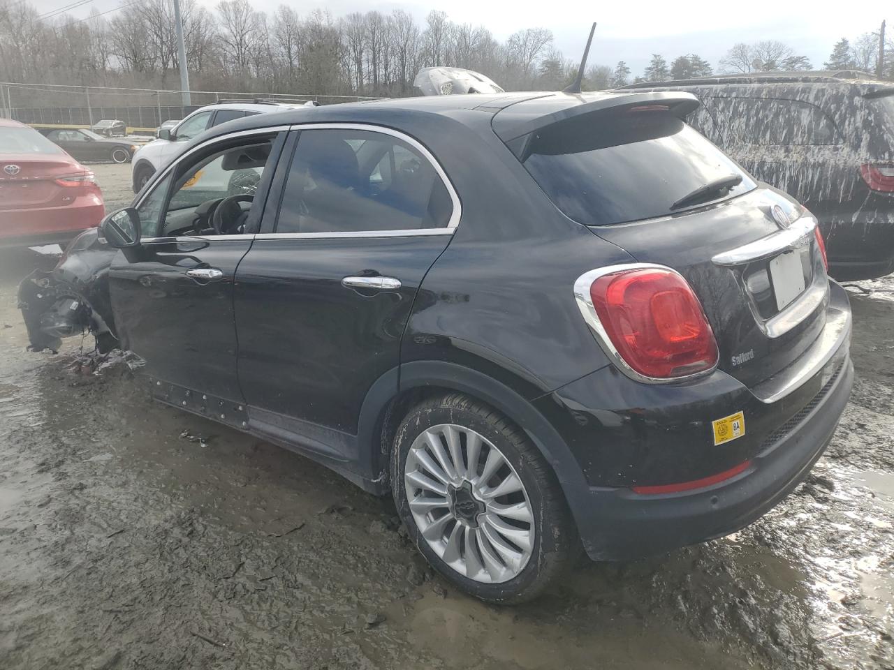 2016 Fiat 500 VIN ZFBCFXDT4GP346016 Copart auction photo, front end / side damage thumbnail 2