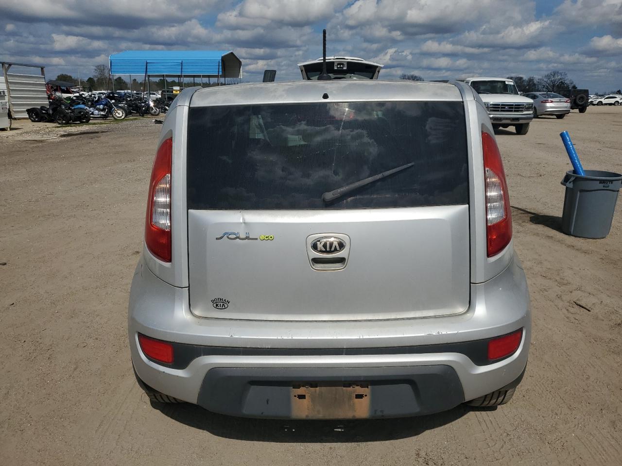2013 KIA Soul VIN KNDJT2A62D7529439 Copart auction photo, front end damage thumbnail 6