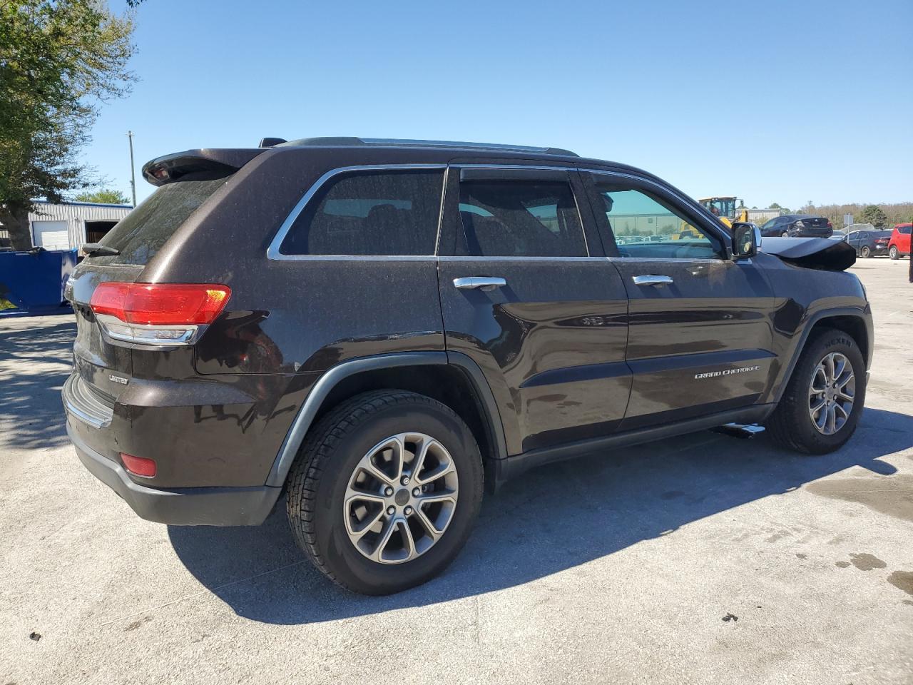 2016 Jeep Grand Cherokee VIN 1C4RJEBG7GC500435 Copart auction photo, front end / side damage thumbnail 3