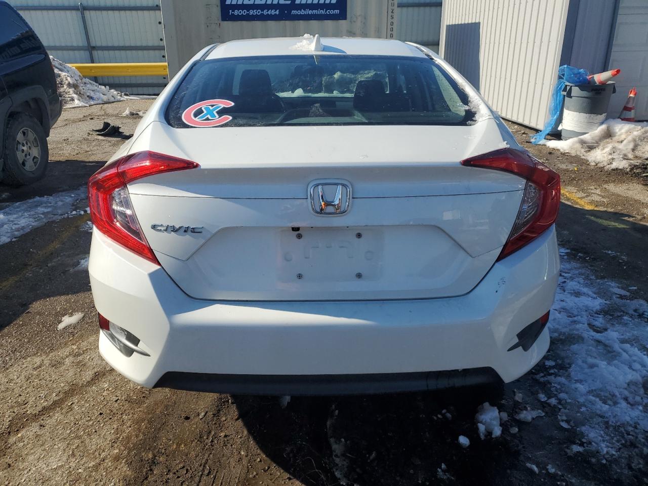 2017 Honda Civic VIN 2HGFC2F76HH553052 Copart auction photo, front end / side damage thumbnail 6