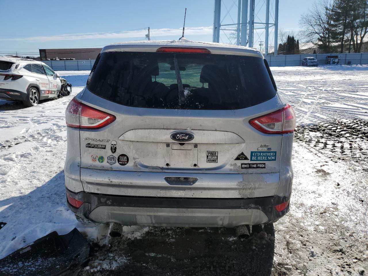 2016 Ford Escape VIN 1FMCU9GX6GUB42988 Copart auction photo, front end / undercarriage damage thumbnail 6