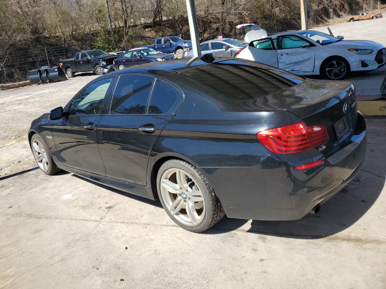 2015 BMW 5er VIN WBA5B1C53FG125584 Copart auction photo, front end damage thumbnail 2