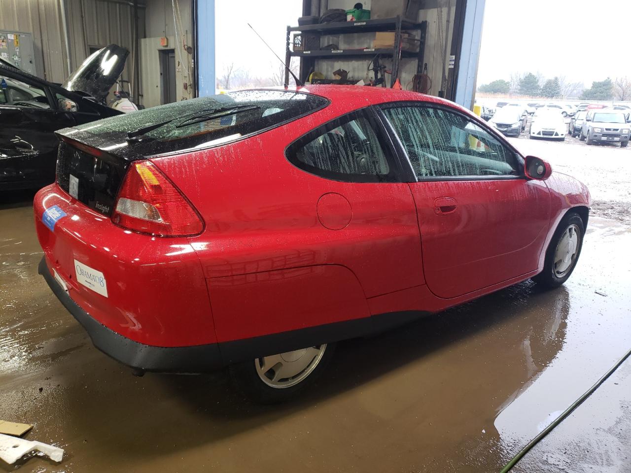 2001 Honda Insight VIN JHMZE13511T001064 Copart auction photo, front end damage thumbnail 3