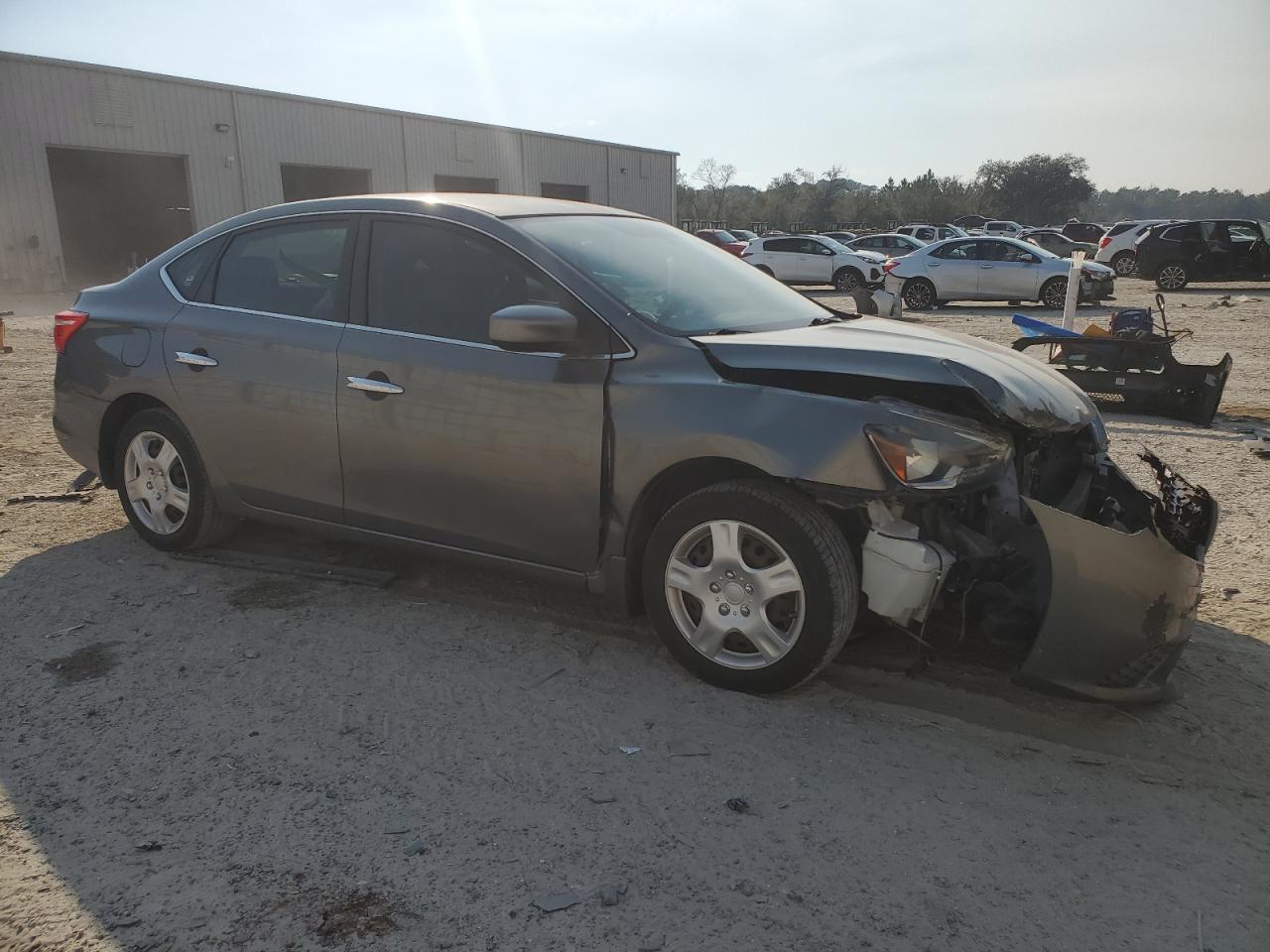 2016 Nissan Sentra VIN 3N1AB7AP6GY244404 Copart auction photo, front end / side damage thumbnail 4