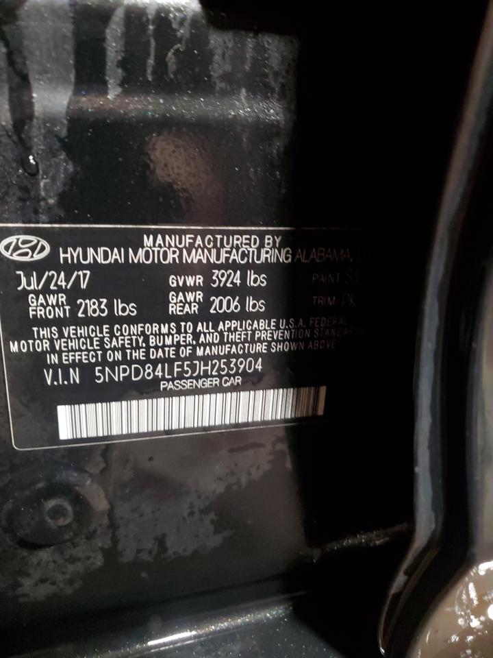 2018 Hyundai Elantra VIN 5NPD84LF5JH253904 Copart auction photo, rear end / front end damage thumbnail 13