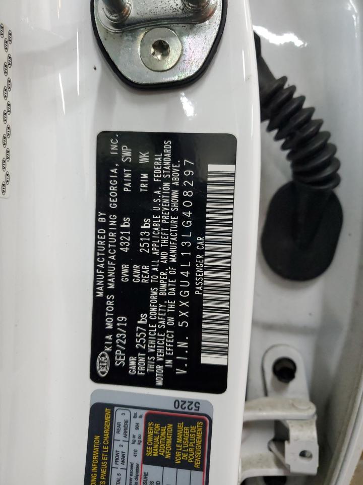 2020 KIA Optima VIN 5XXGU4L13LG408297 Copart auction photo, front end damage thumbnail 15