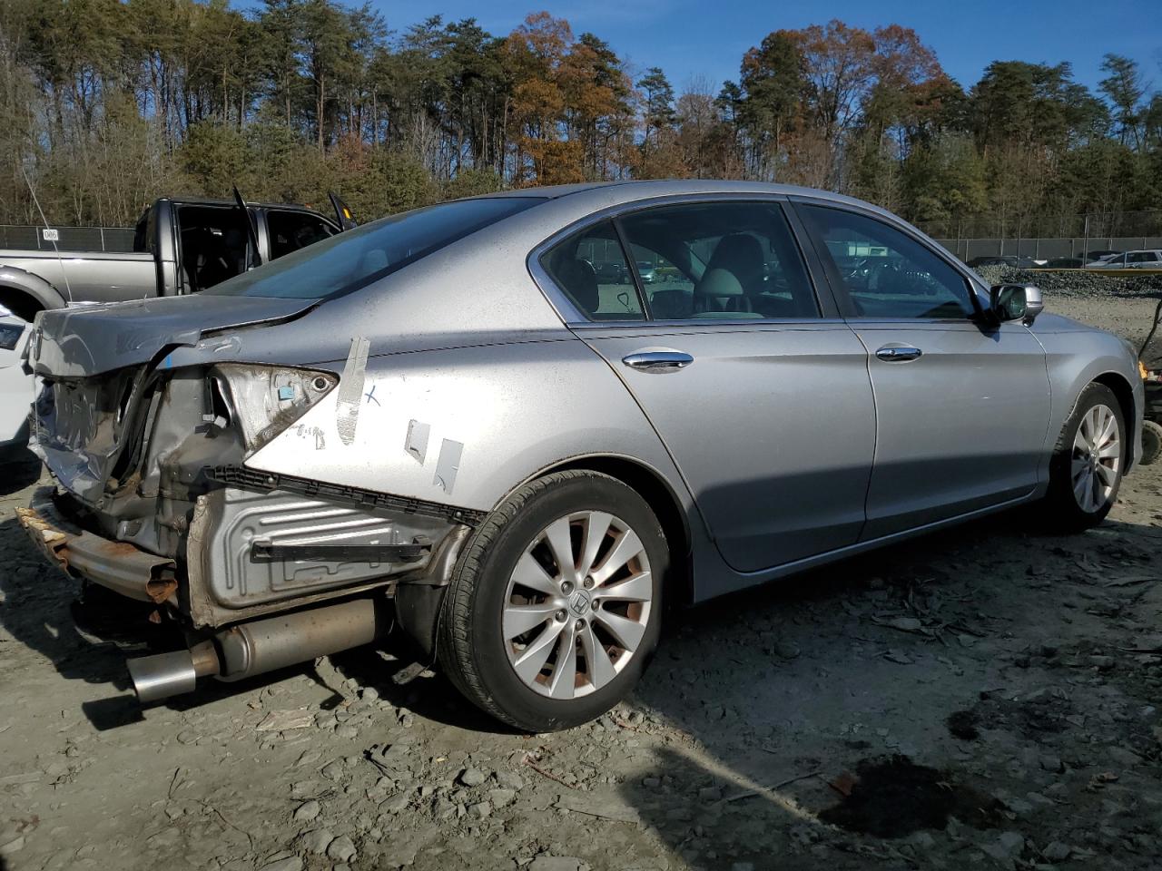 2014 Honda Accord VIN 1HGCR2F76EA245116 Copart auction photo, rear end damage thumbnail 3