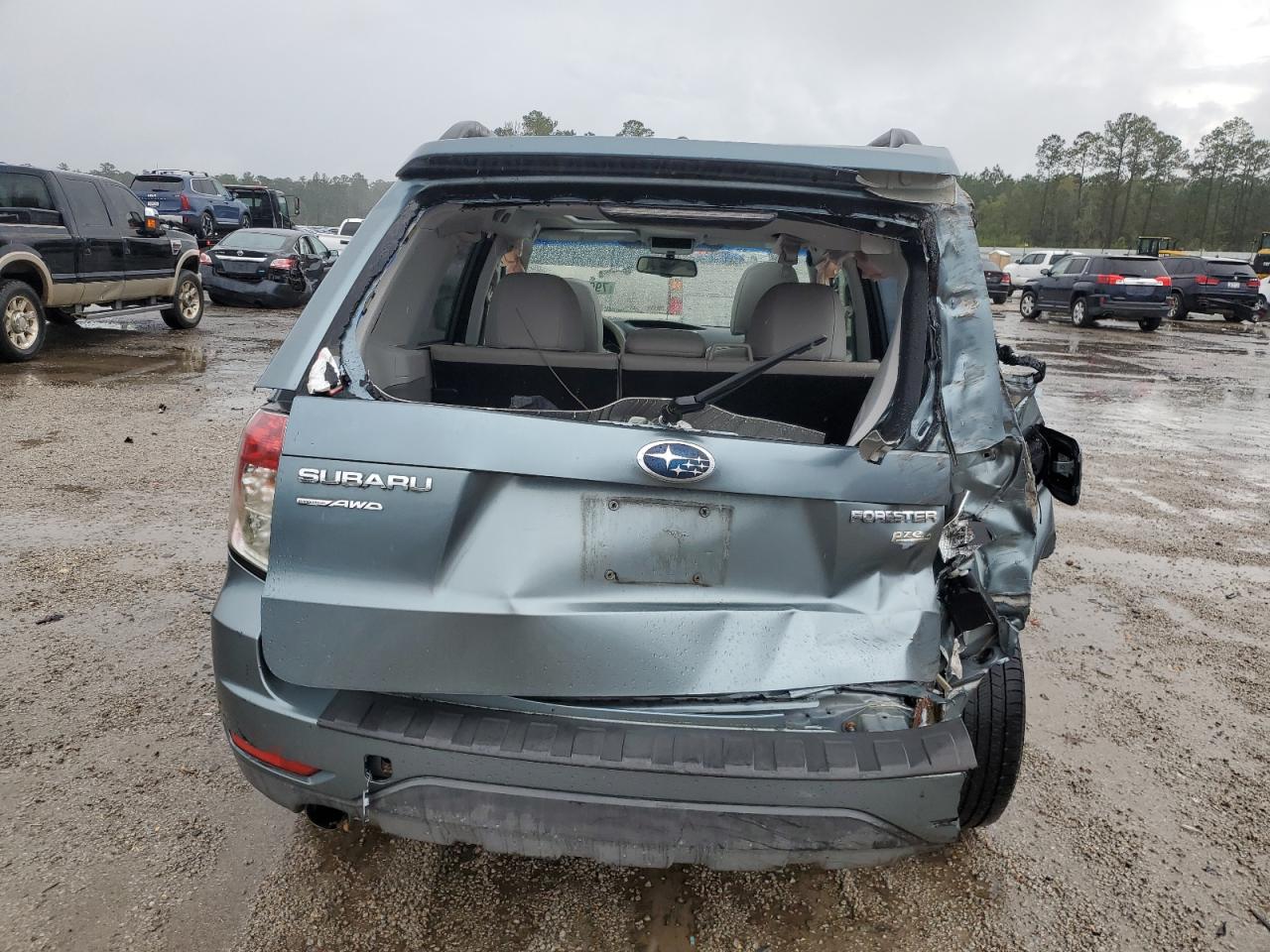 2013 Subaru Forester VIN JF2SHAEC4DH420086 Copart auction photo, rear end damage thumbnail 6