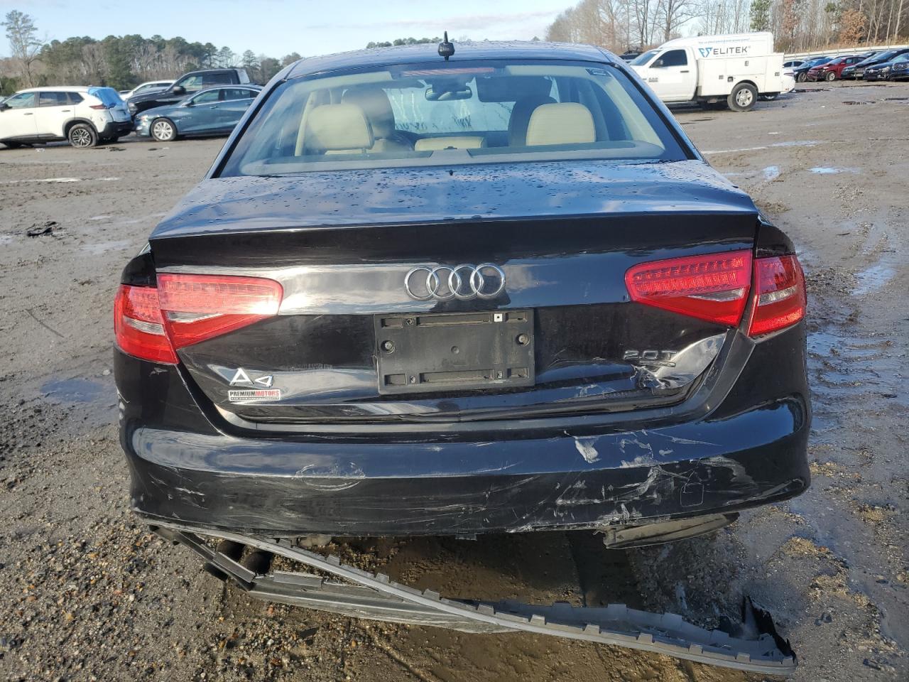 2014 Audi A4 VIN WAUBFAFL7EN002267 Copart auction photo, mechanical / rear end damage thumbnail 6