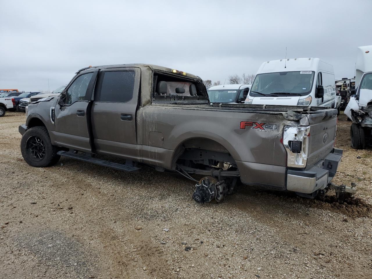 2019 Ford F250 VIN 1FT7W2B6XKEF33618 Copart auction photo, rollover / undercarriage damage thumbnail 2