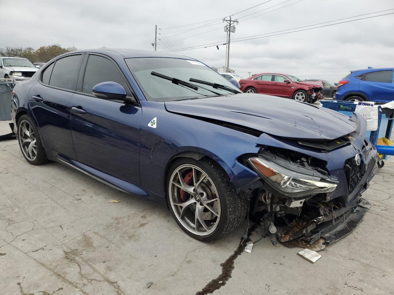 2017 Alfa Romeo Giulia VIN ZARFAEAV0H7548796 Copart auction photo, front end damage thumbnail 4